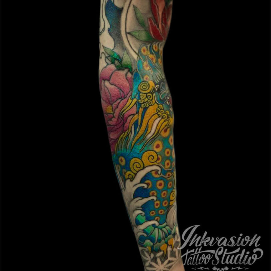 Japanese Foo Dog Tattoo