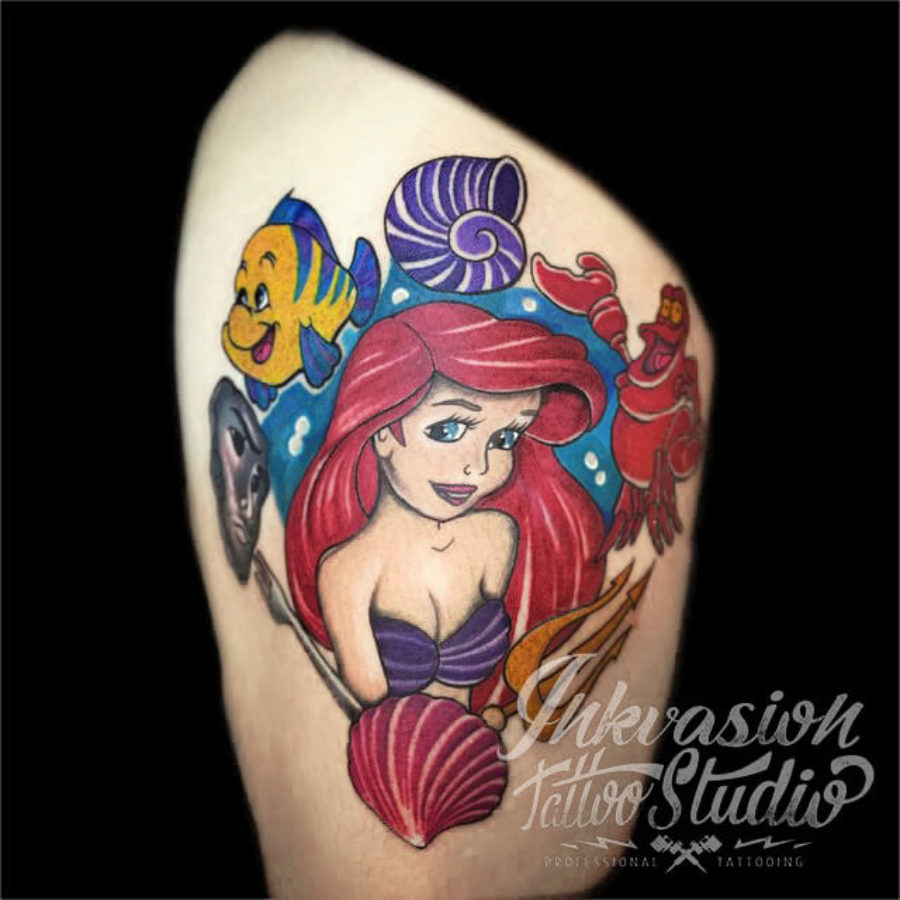 The Little Mermaid Ariel Tattoo