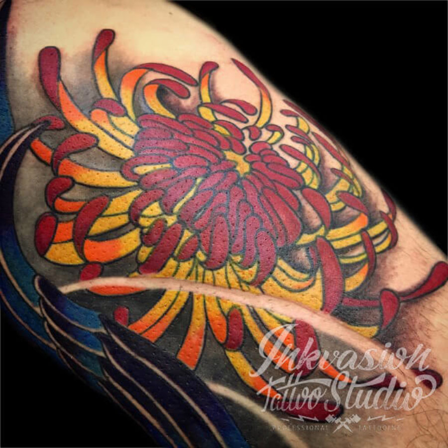 Japanese Chrysanthemum Tattoo