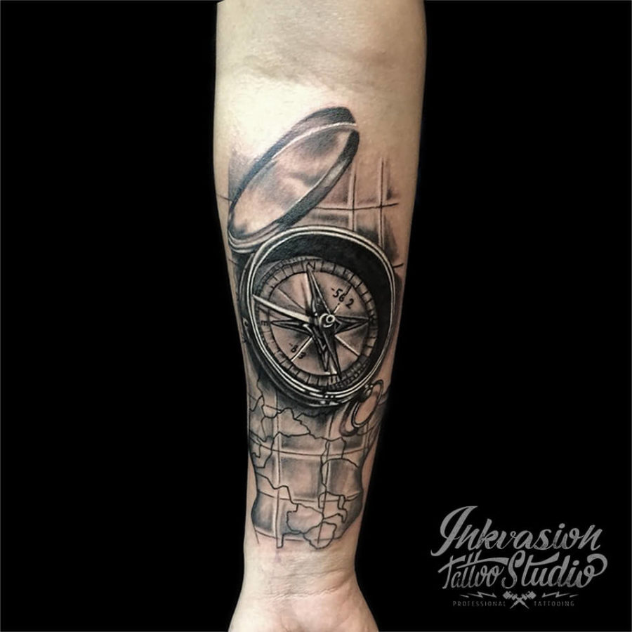 Compass Tattoo