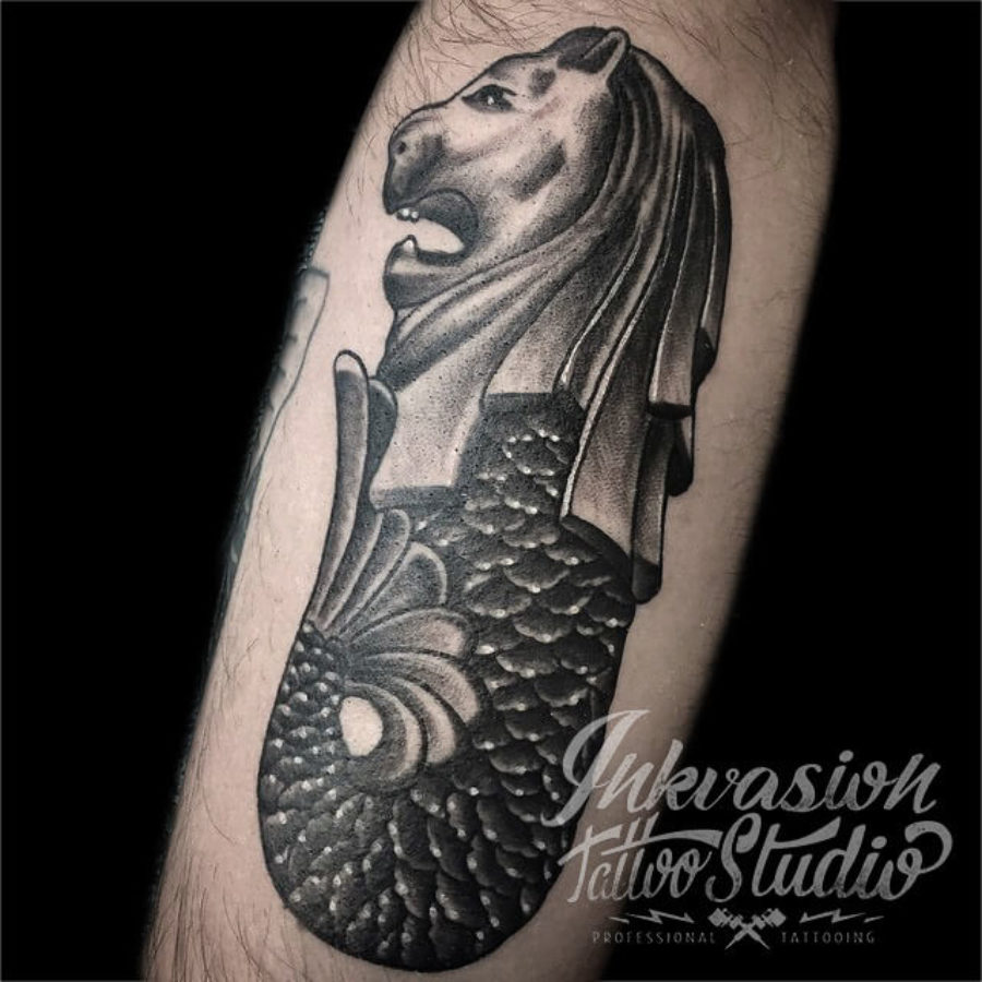 Merlion Tattoo