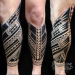 Singapore-Tattoo-Shop-Polynesian-Leg-Inkvasion Tattoo-Studio-Singapore