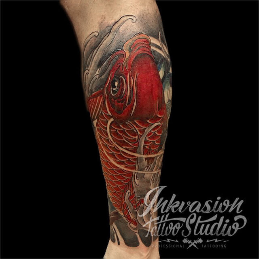 Red Koi Tattoo
