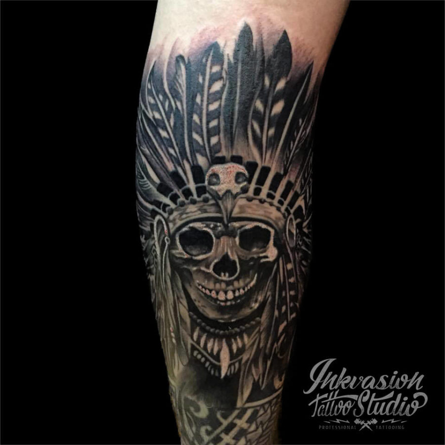 Skull Chief Tattoo