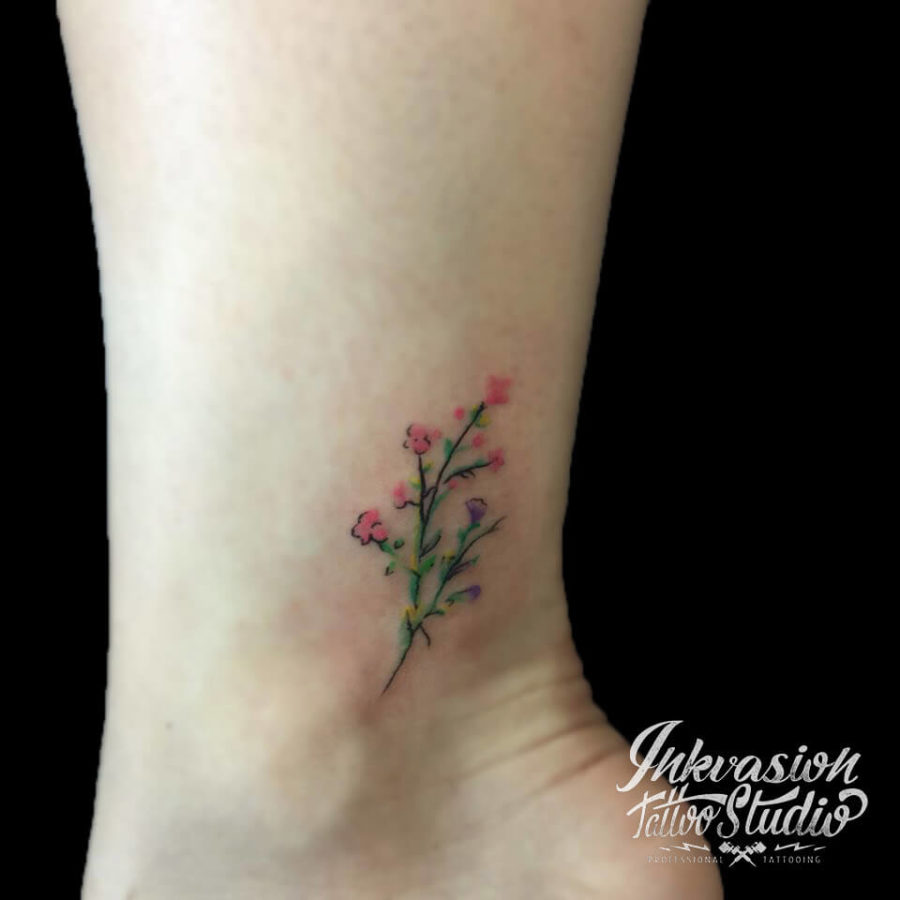 Tiny Flower Tattoo