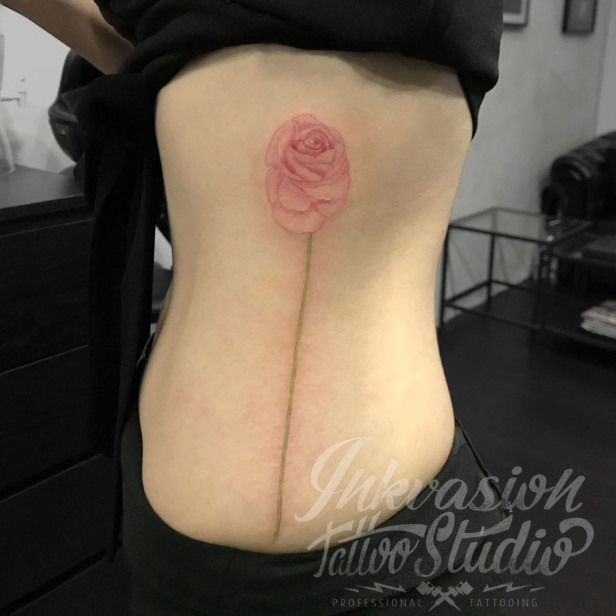 Stalk Of Flower Tattoo