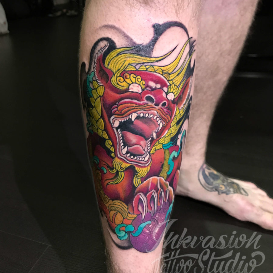 Foo Dog Tattoo