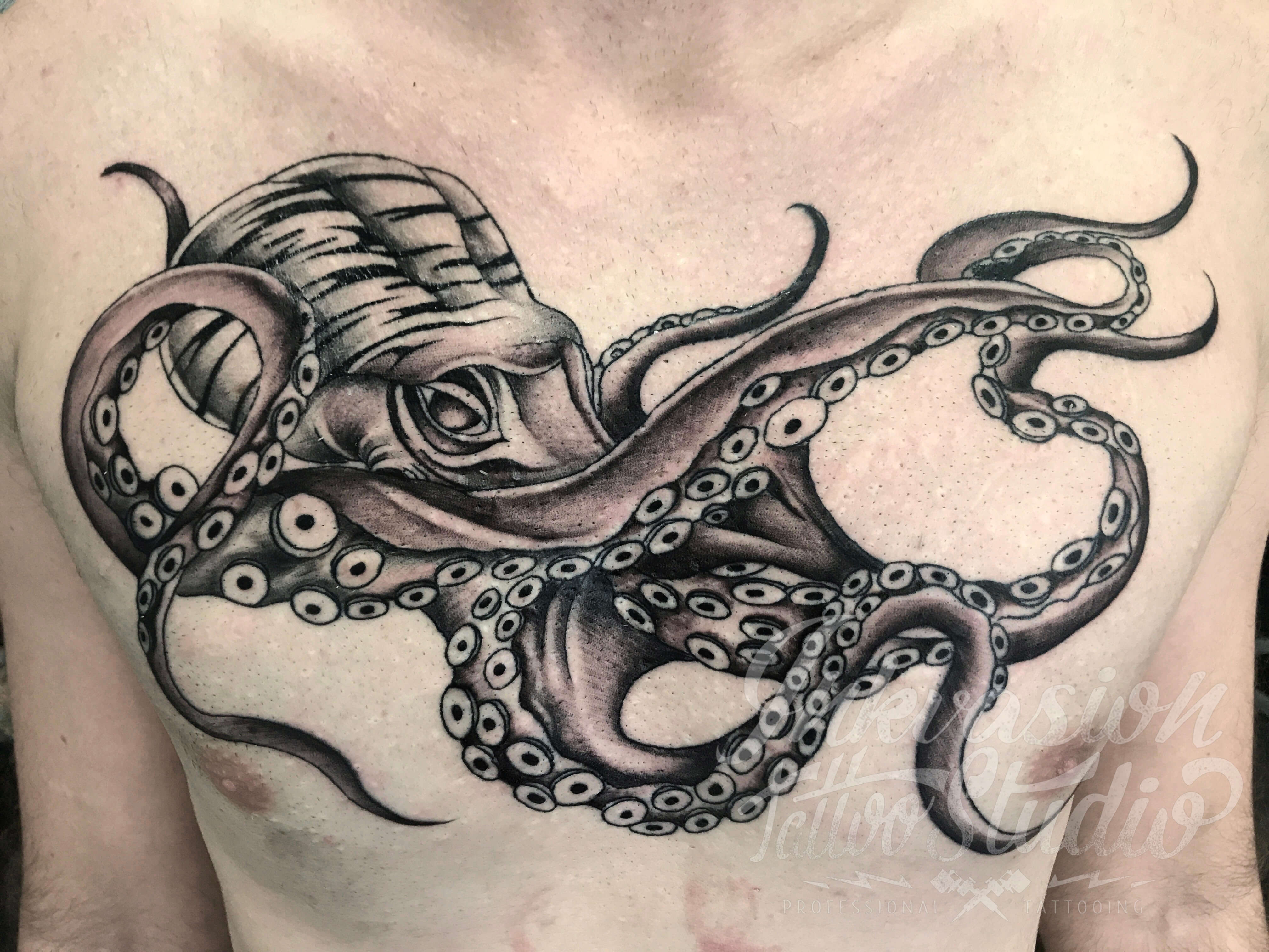 Octopus Tattoo – INKVASION Tattoo Studio · SINGAPORE