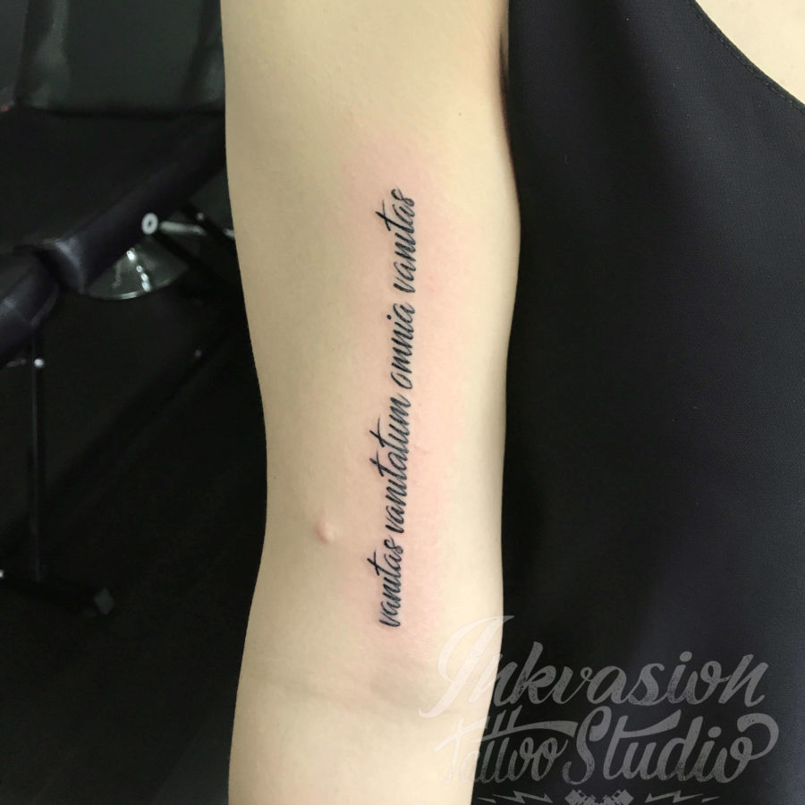 Latin Script Tattoo