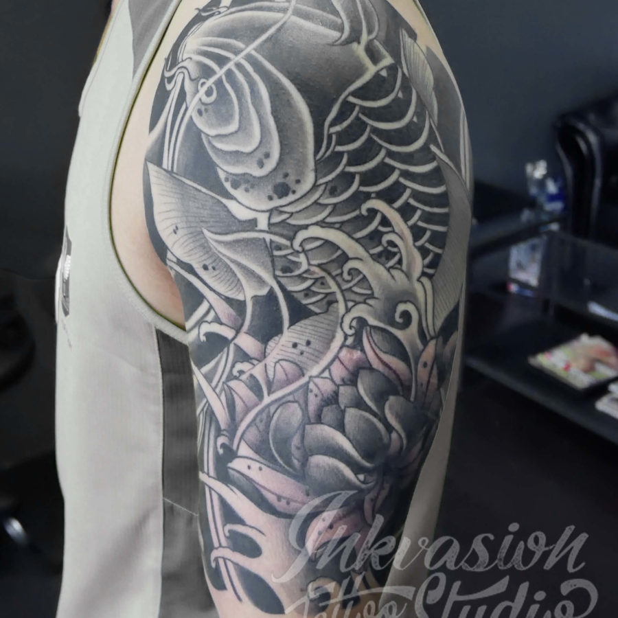 Japanese Style Full Sleeve Tattoo – INKVASION Tattoo Studio · SINGAPORE