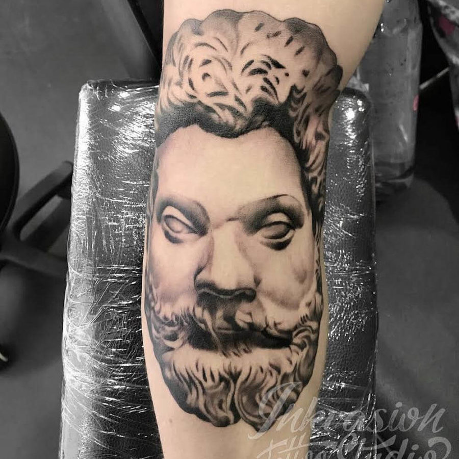 Marcus Aurelius Roman Emperor Tattoo
