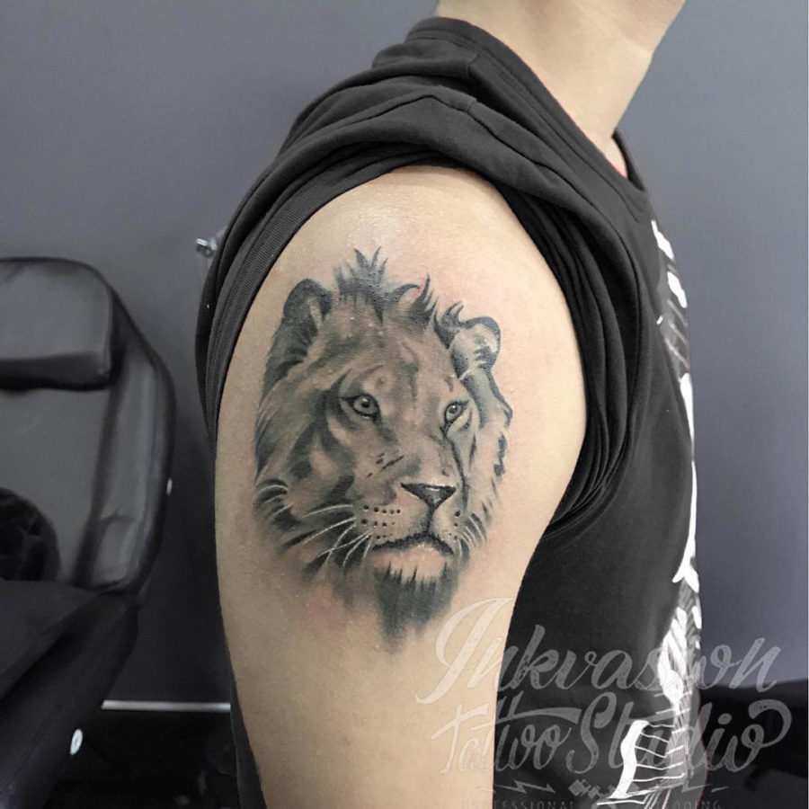 Reworked Lion Tattoo