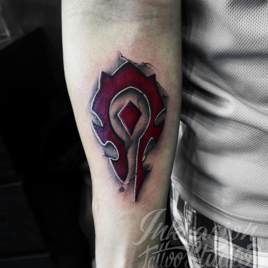World Of Warcraft Horde Symbol Tattoo